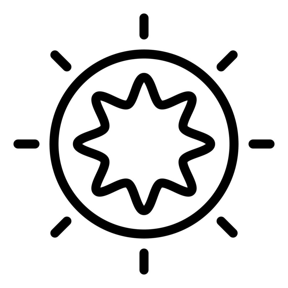 brightness line icon illustration isolated on white background vector