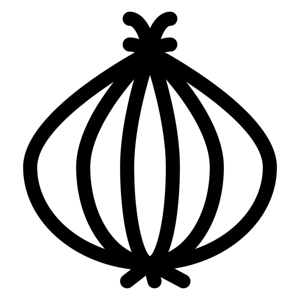 onion line icon illustration isolated on white background vector