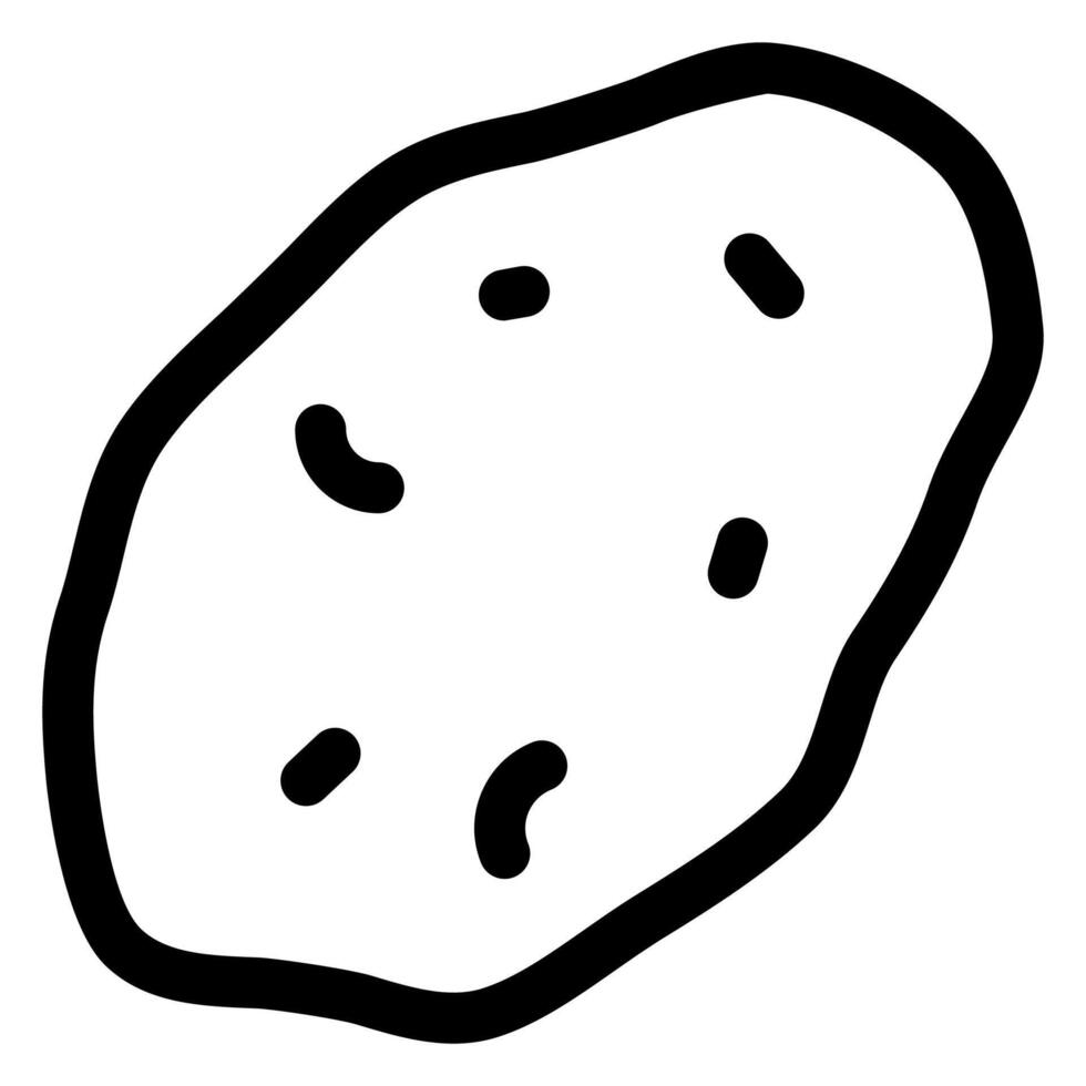potato line icon illustration isolated on white background vector