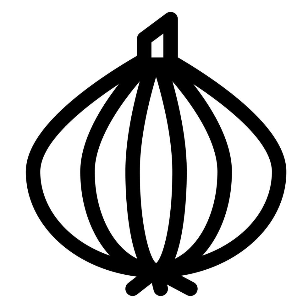 garlic line icon illustration isolated on white background vector
