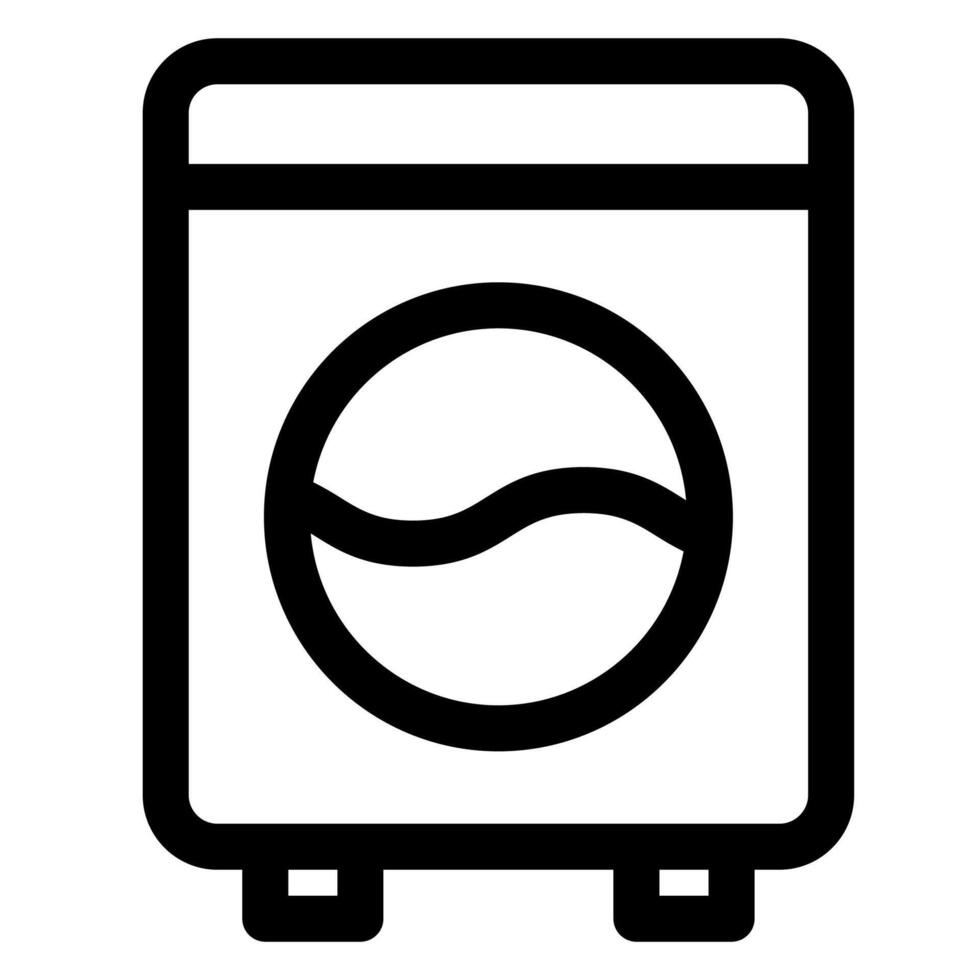 washing line icon illustration isolated on white background vector