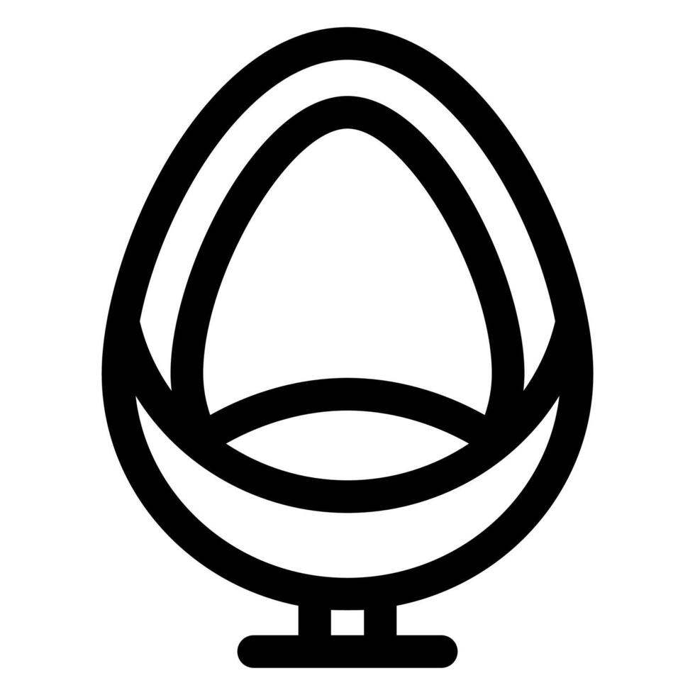 chair line icon illustration isolated on white background vector