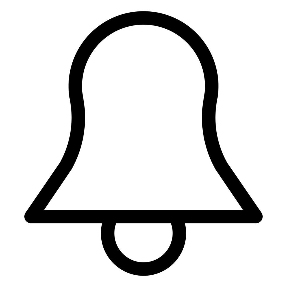 bell line icon illustration isolated on white background vector