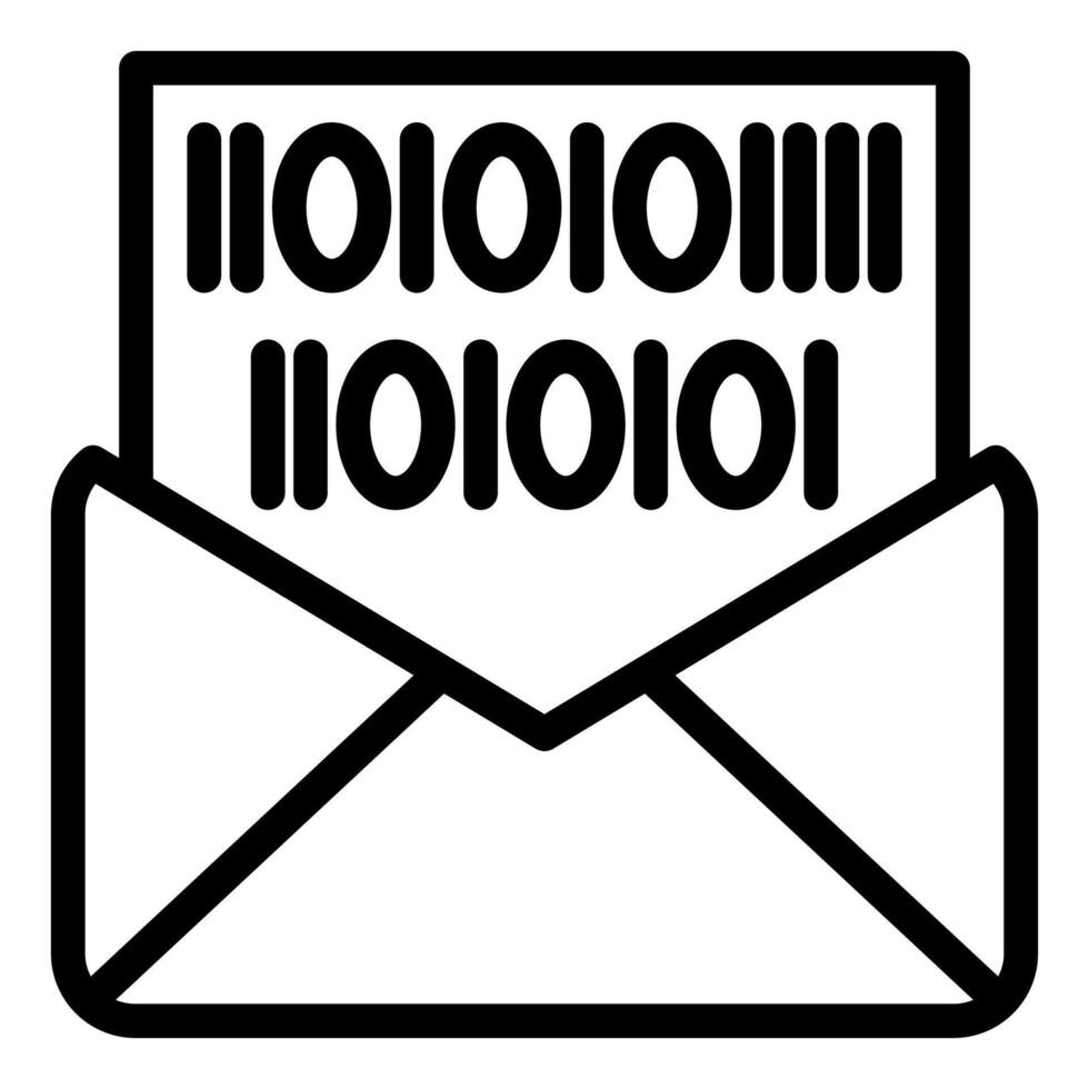 email line icon illustration isolated on white background vector