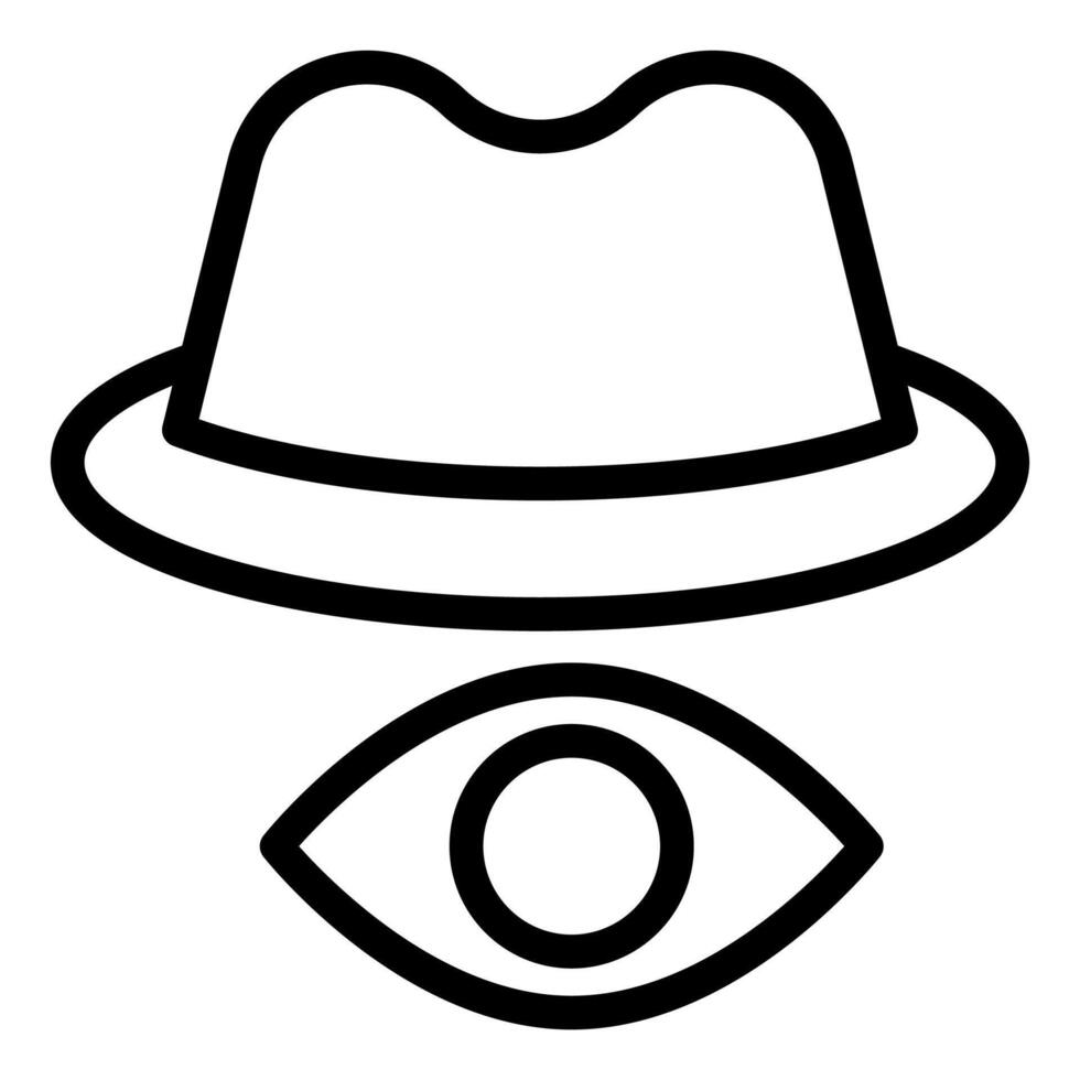 eye line icon illustration isolated on white background vector