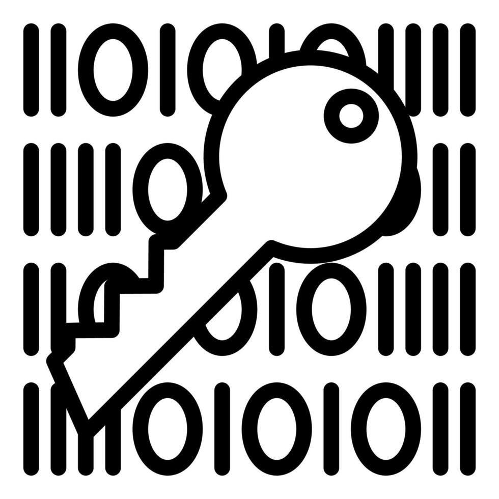key line icon illustration isolated on white background vector