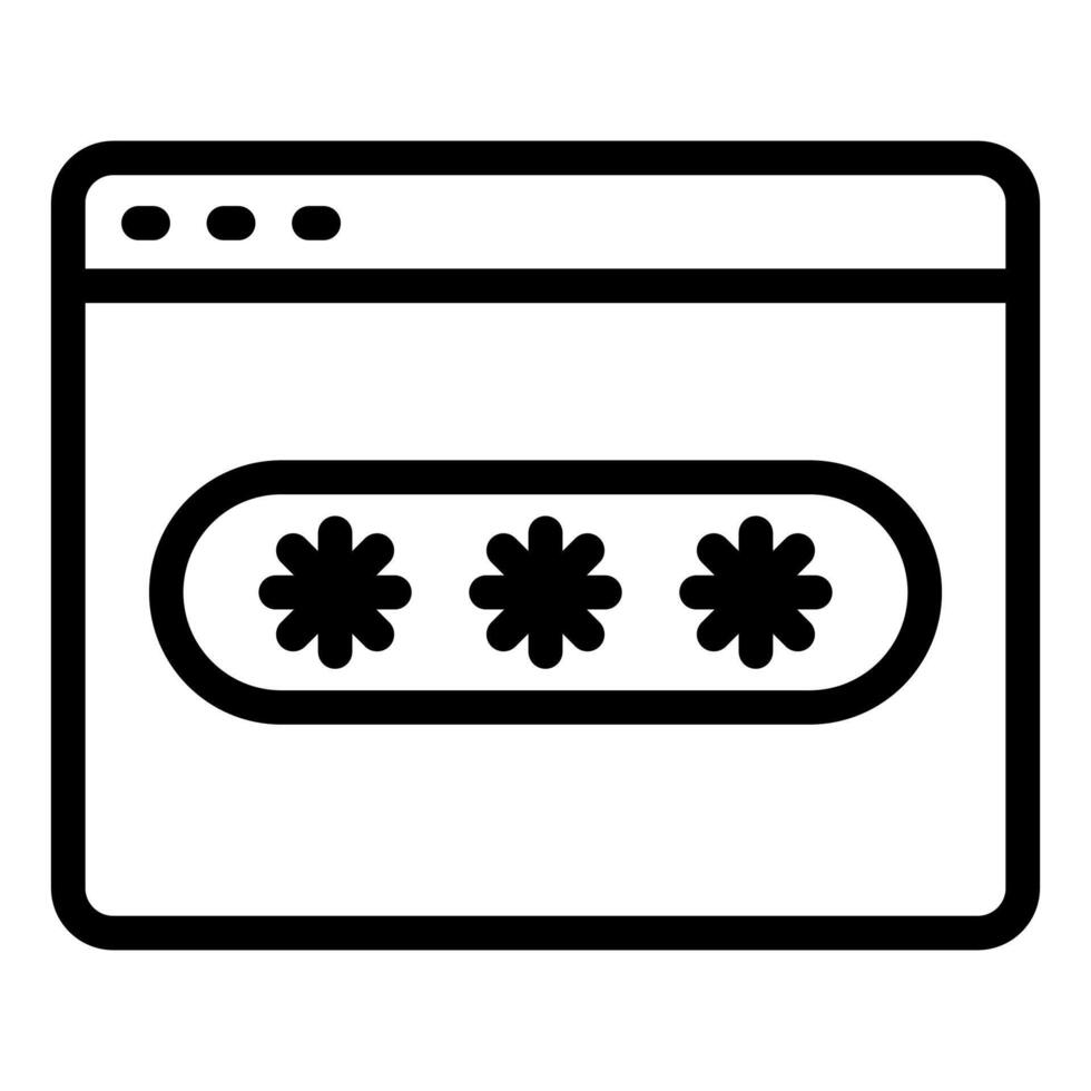 web line icon illustration isolated on white background vector