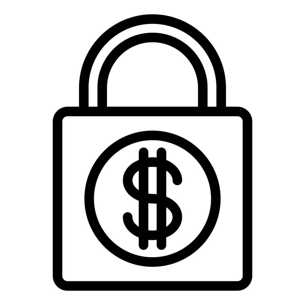 payment line icon illustration isolated on white background vector