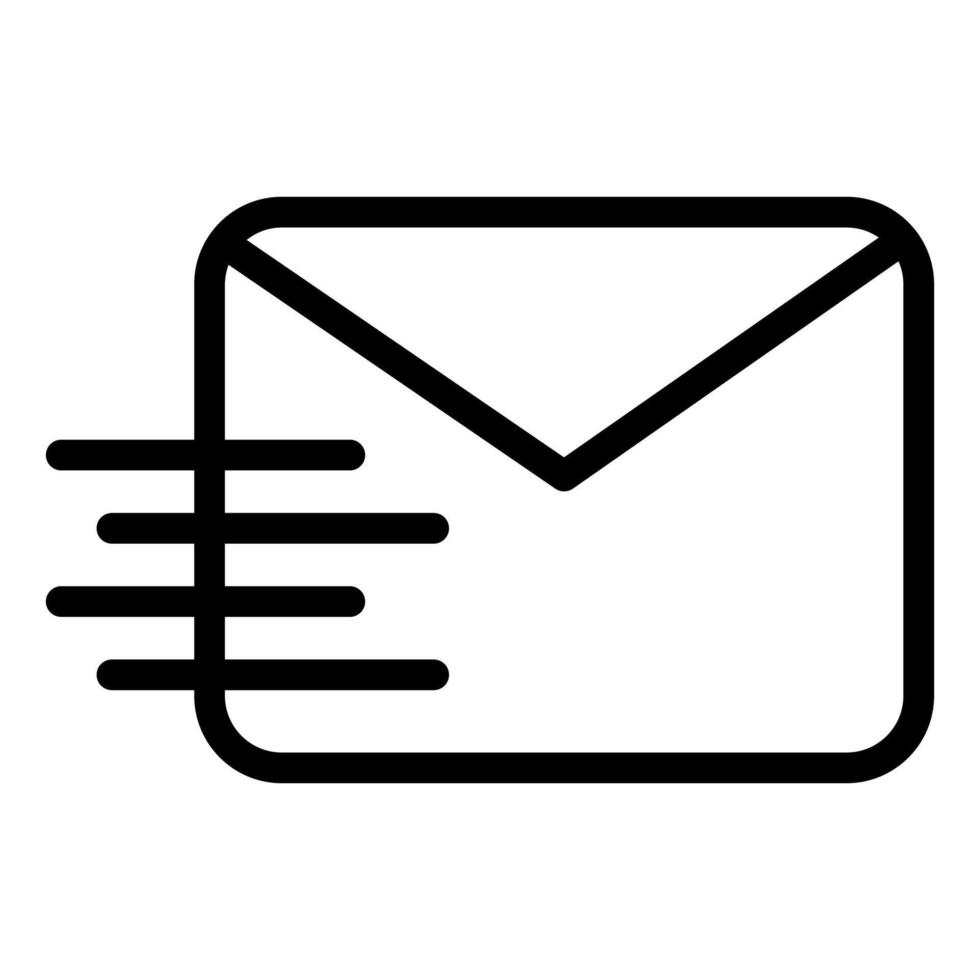 mailing line icon illustration isolated on white background vector