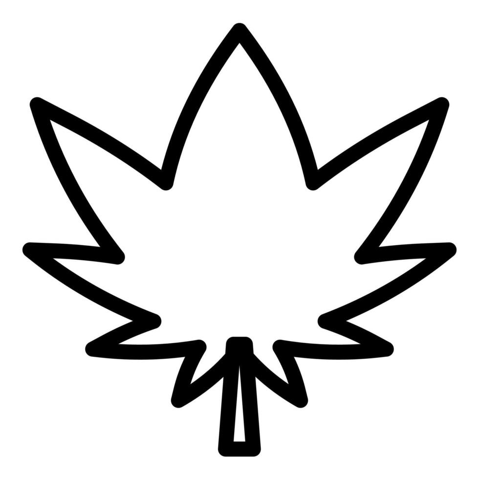 cannabis line icon illustration isolated on white background vector