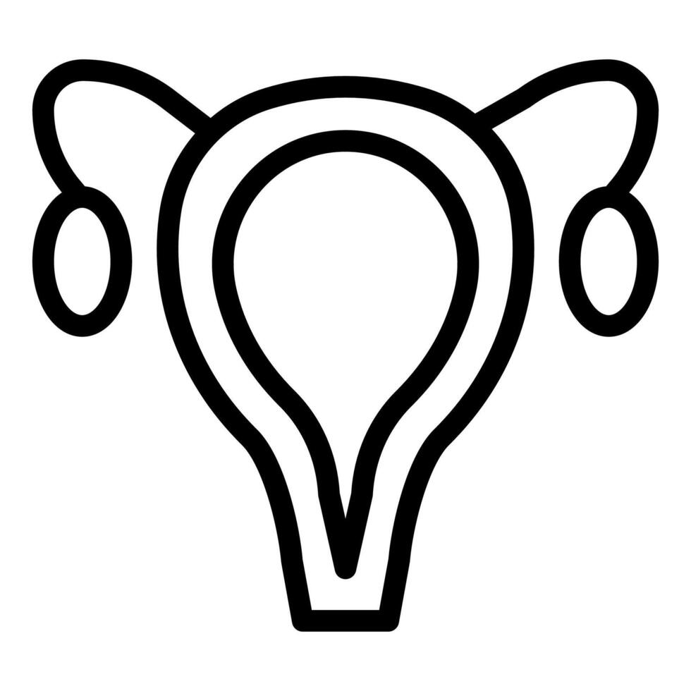 excretory line icon illustration isolated on white background vector