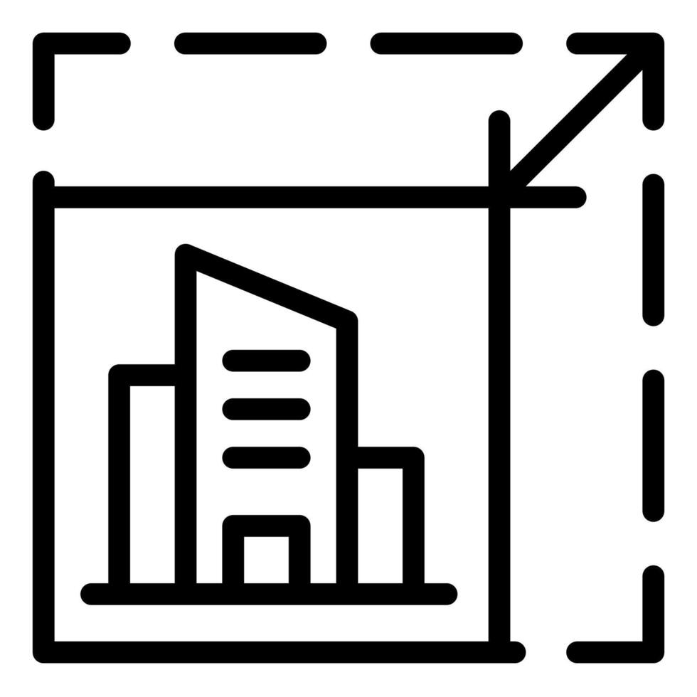 scalability line icon illustration isolated on white background vector