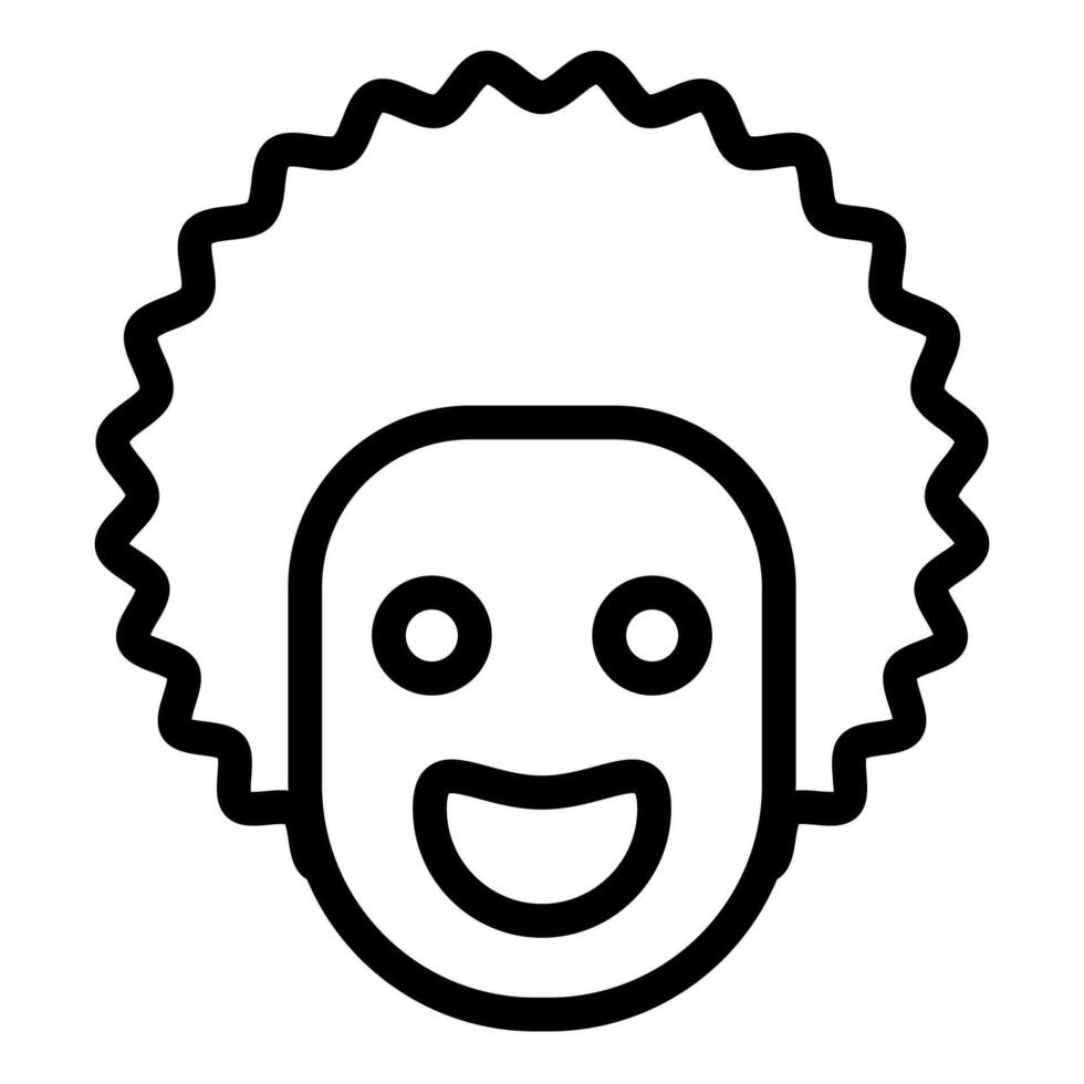 face line icon illustration isolated on white background vector