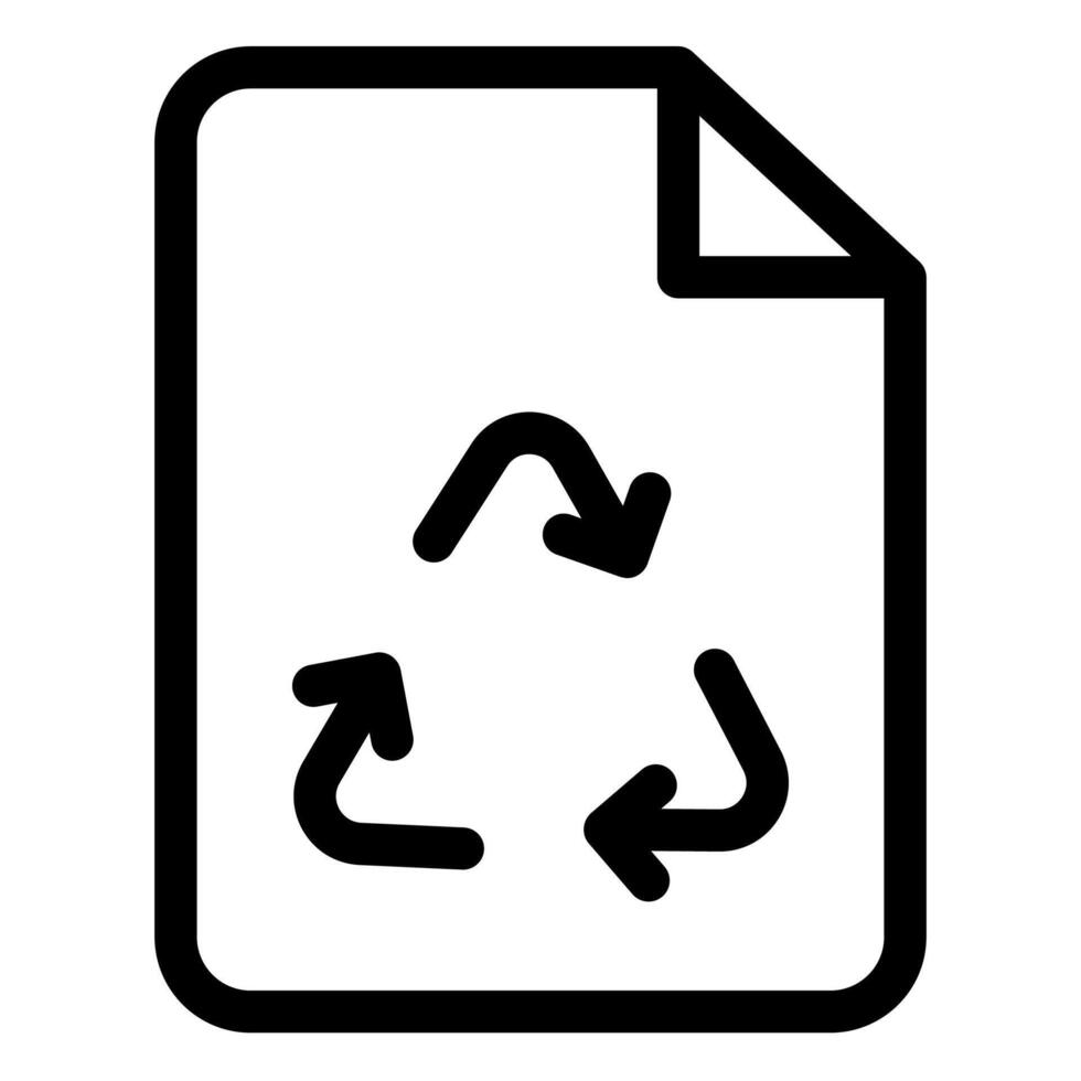 paper line icon illustration isolated on white background vector