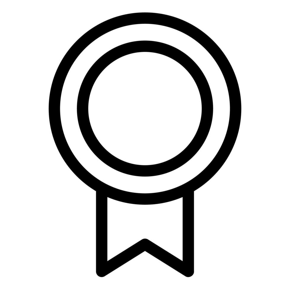 badge line icon illustration isolated on white background vector