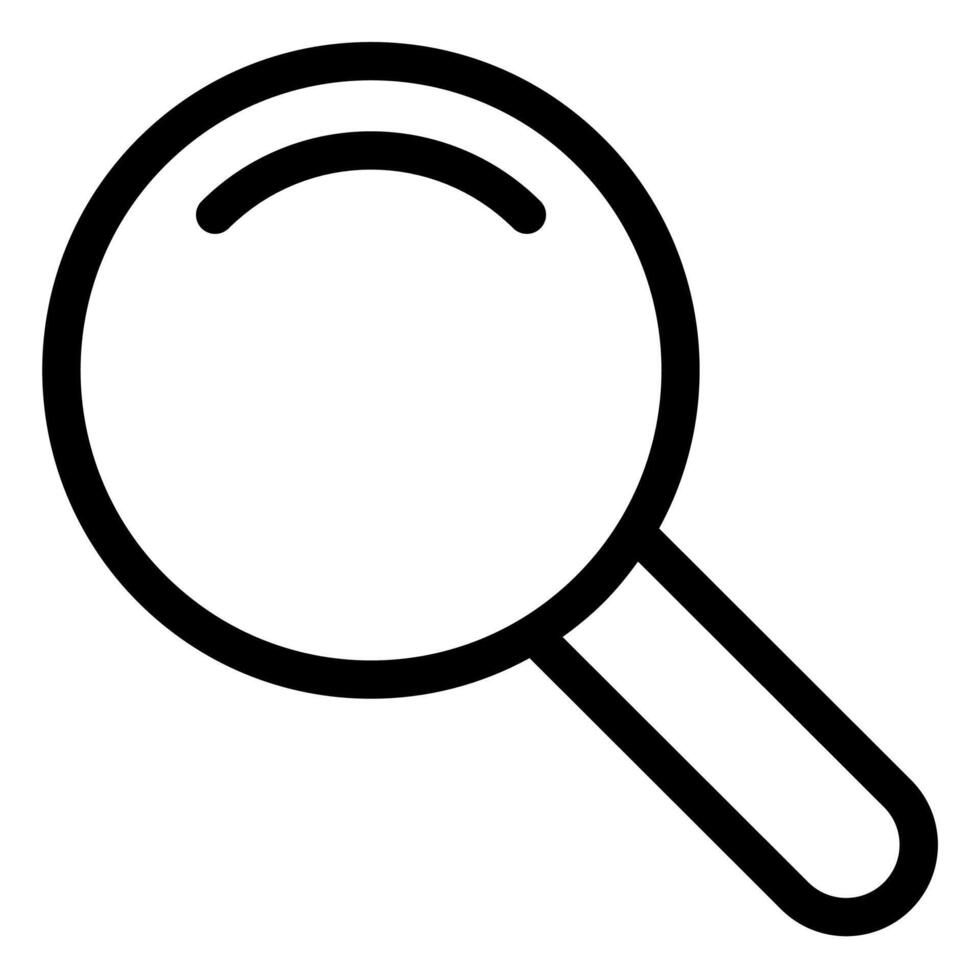 search line icon illustration isolated on white background vector