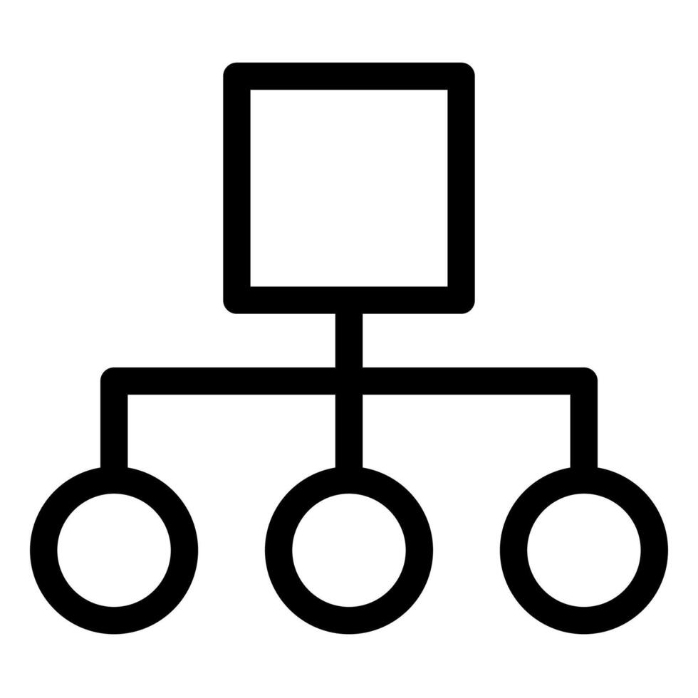 connect link line icon illustration isolated on white background vector