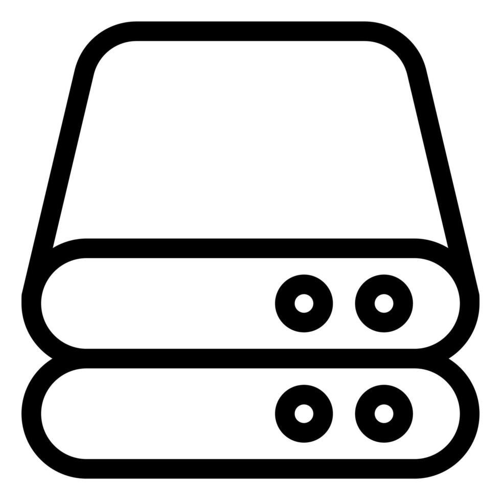server line icon illustration isolated on white background vector