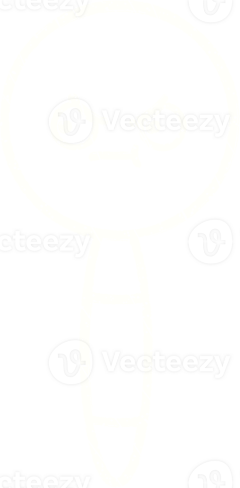 a drawing of a loupe with an angry face with a white outline png