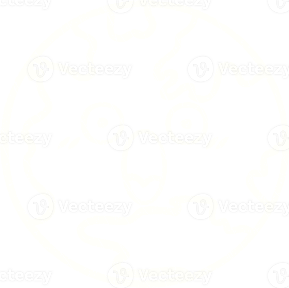 a drawing of a planet with a face on it png