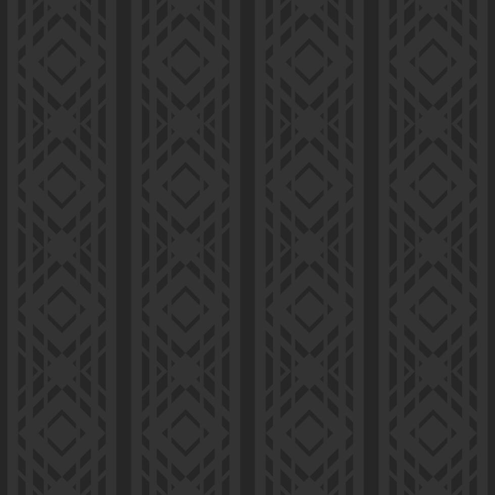 Black monochrome wallpaper in the Art Deco style. Backdrop texture, vertical striped ornament . Seamless rhombus pattern vector