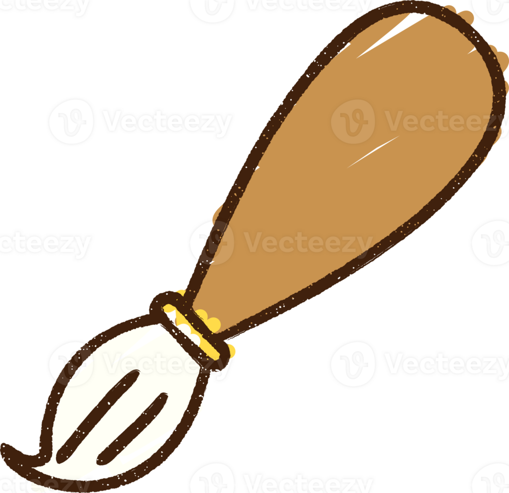 a brown paintbrush on a transparent background png