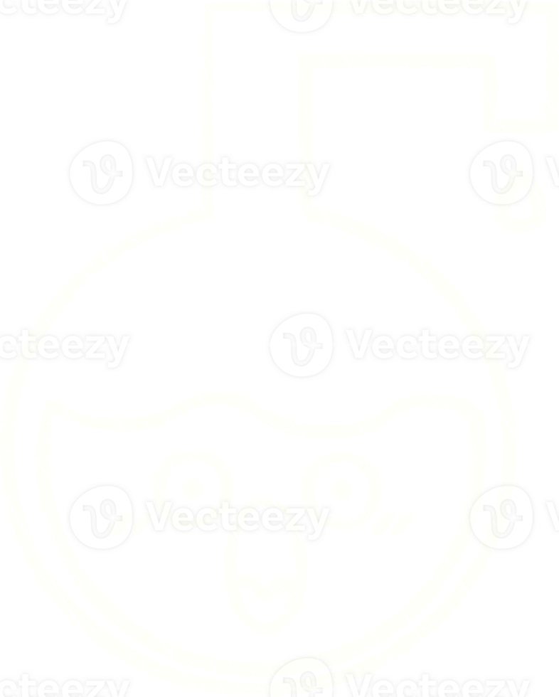 a cartoon drawing of a chemical flask with a face png