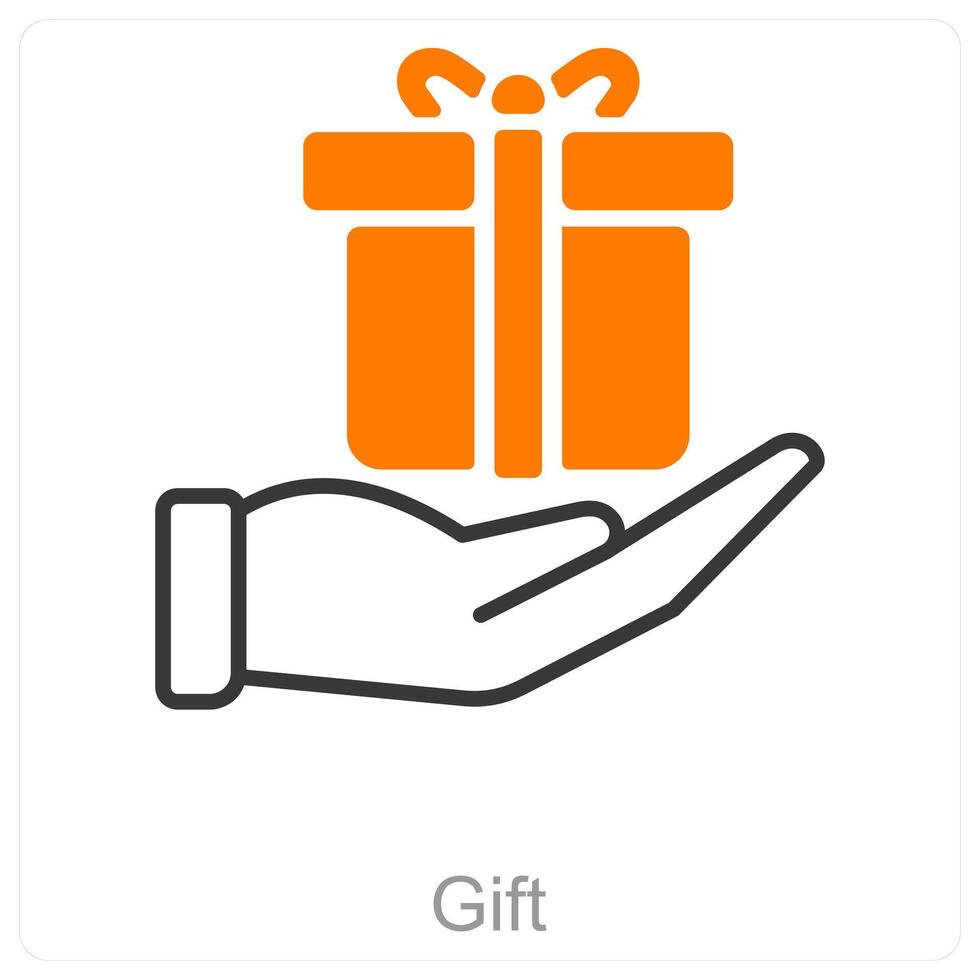 Gift and present icon concept vector