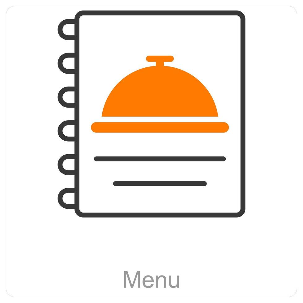 Menu and food icon concept vector