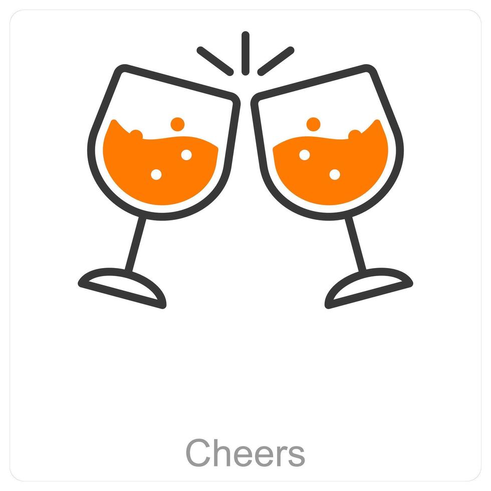 Cheers and party icon concept vector