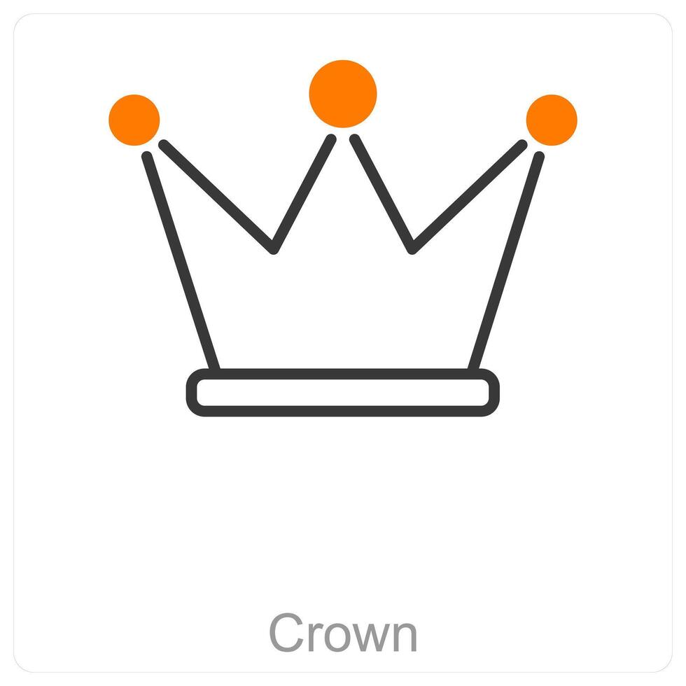 Crown and royalty icon concept vector