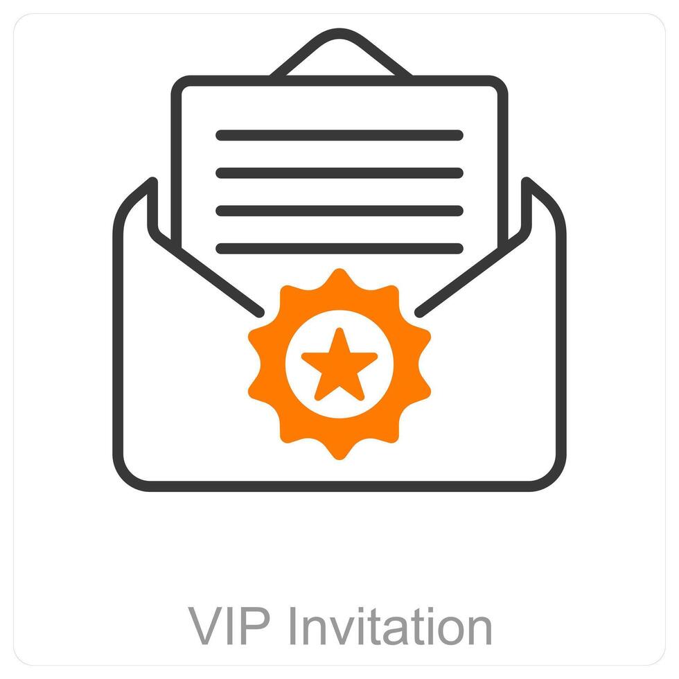 VIP Invitation and luxury icon concept vector