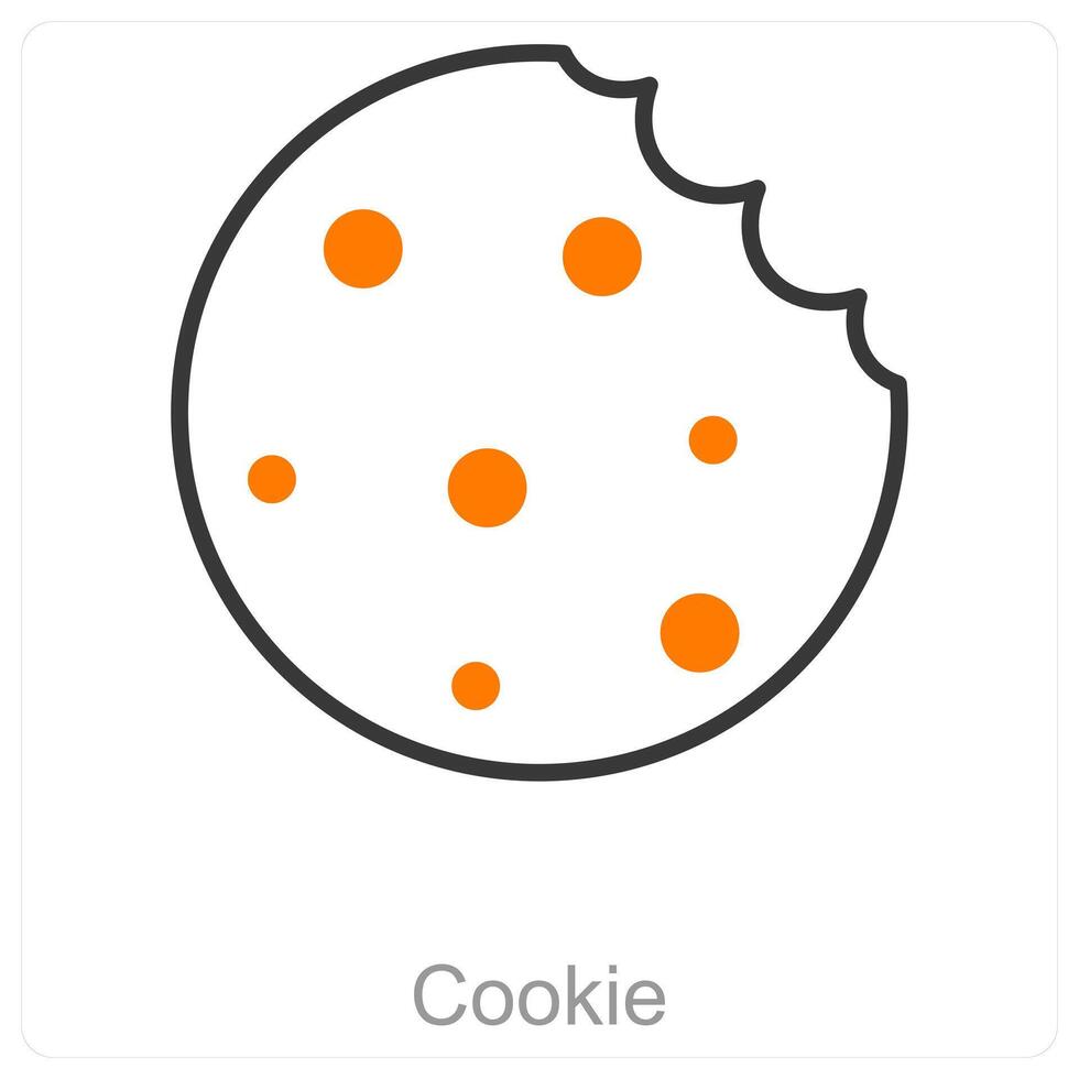 Cookie and sweet icon concept vector