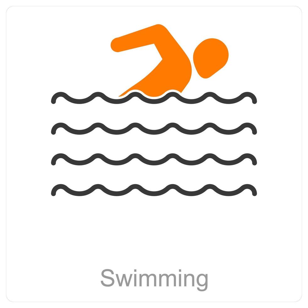 Swimming and pool icon concept vector