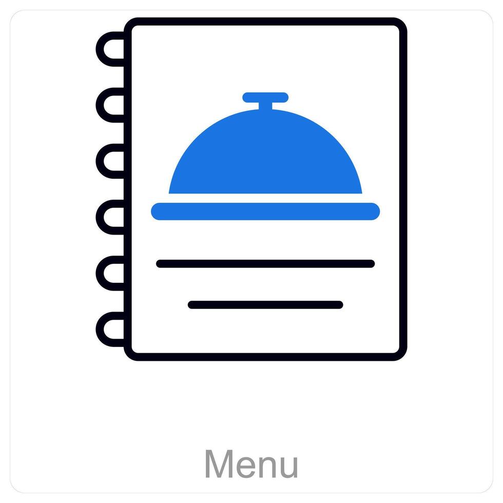 Menu and food icon concept vector