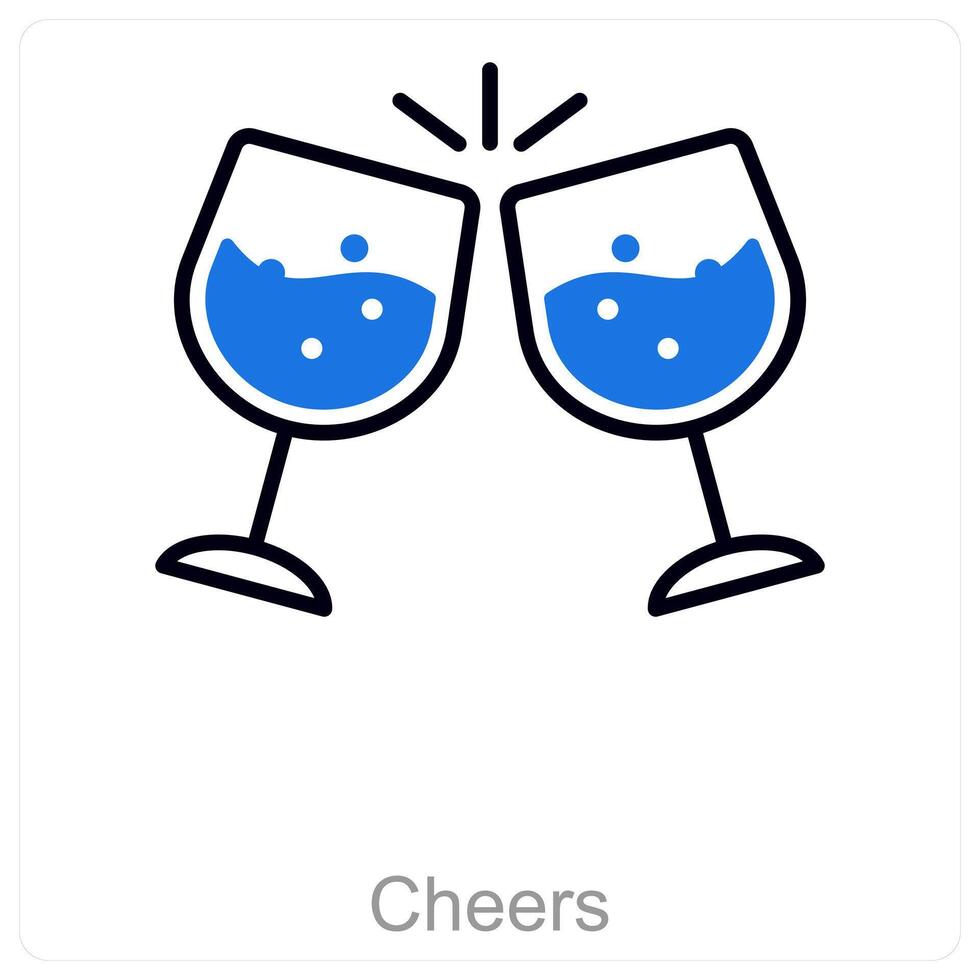 Cheers and party icon concept vector