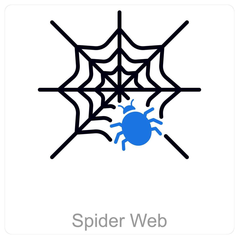 Spider Web and nature icon concept vector