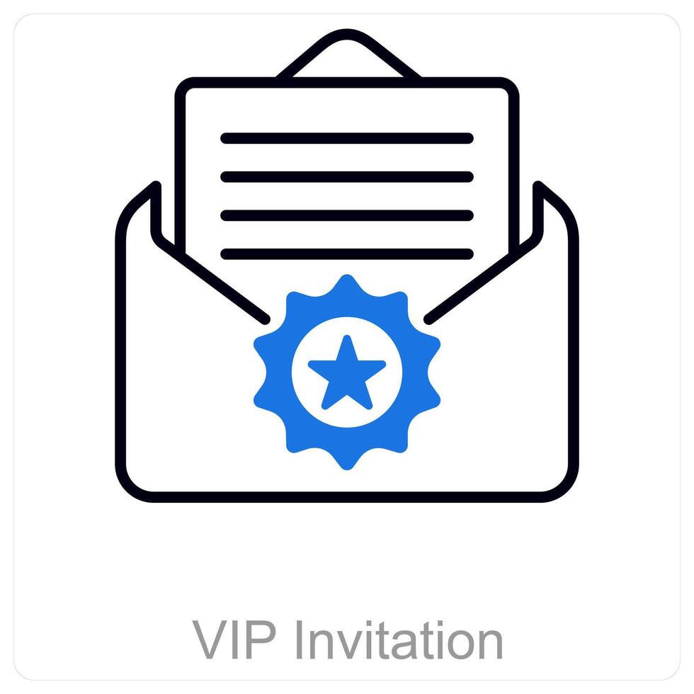 VIP Invitation and luxury icon concept vector