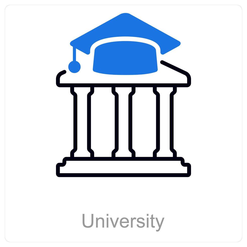 University and lecture icon concept vector