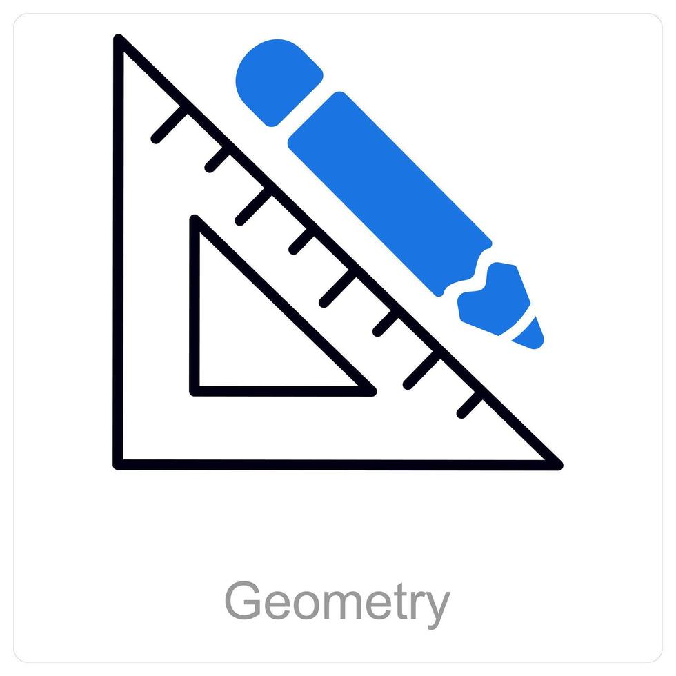 Geometry and angles icon concept vector