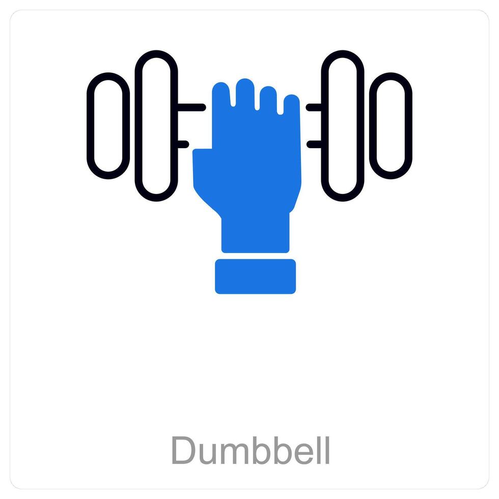 Dumbbell and gym icon concept vector