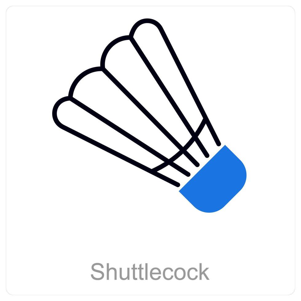 Shuttlecock and sport icon concept vector