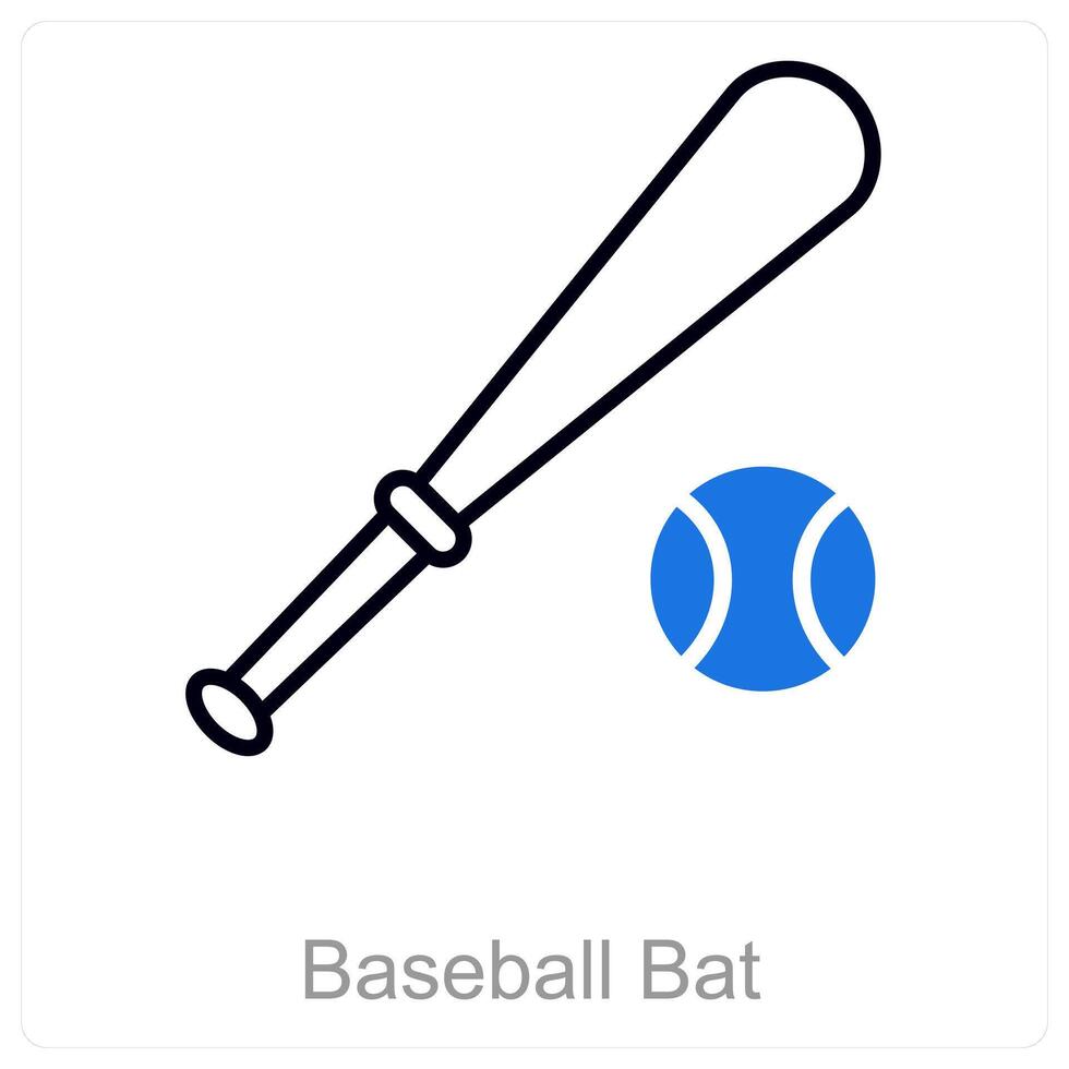 Baseball Bat and sport icon concept vector