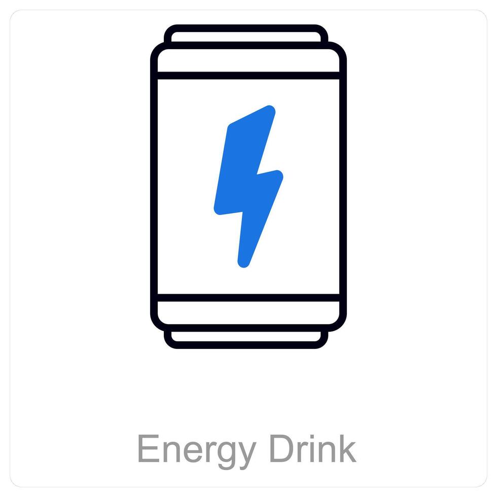 Energy Drink and boost icon concept vector