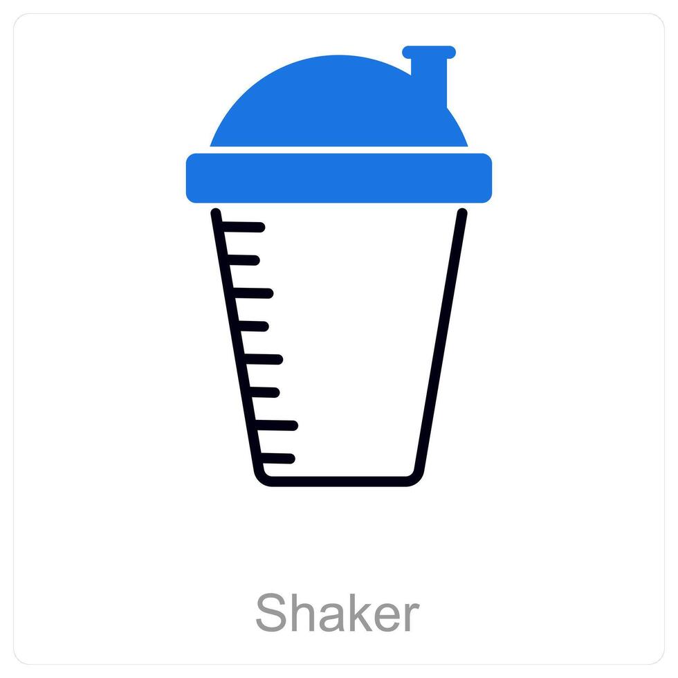 Shaker and bar icon concept vector