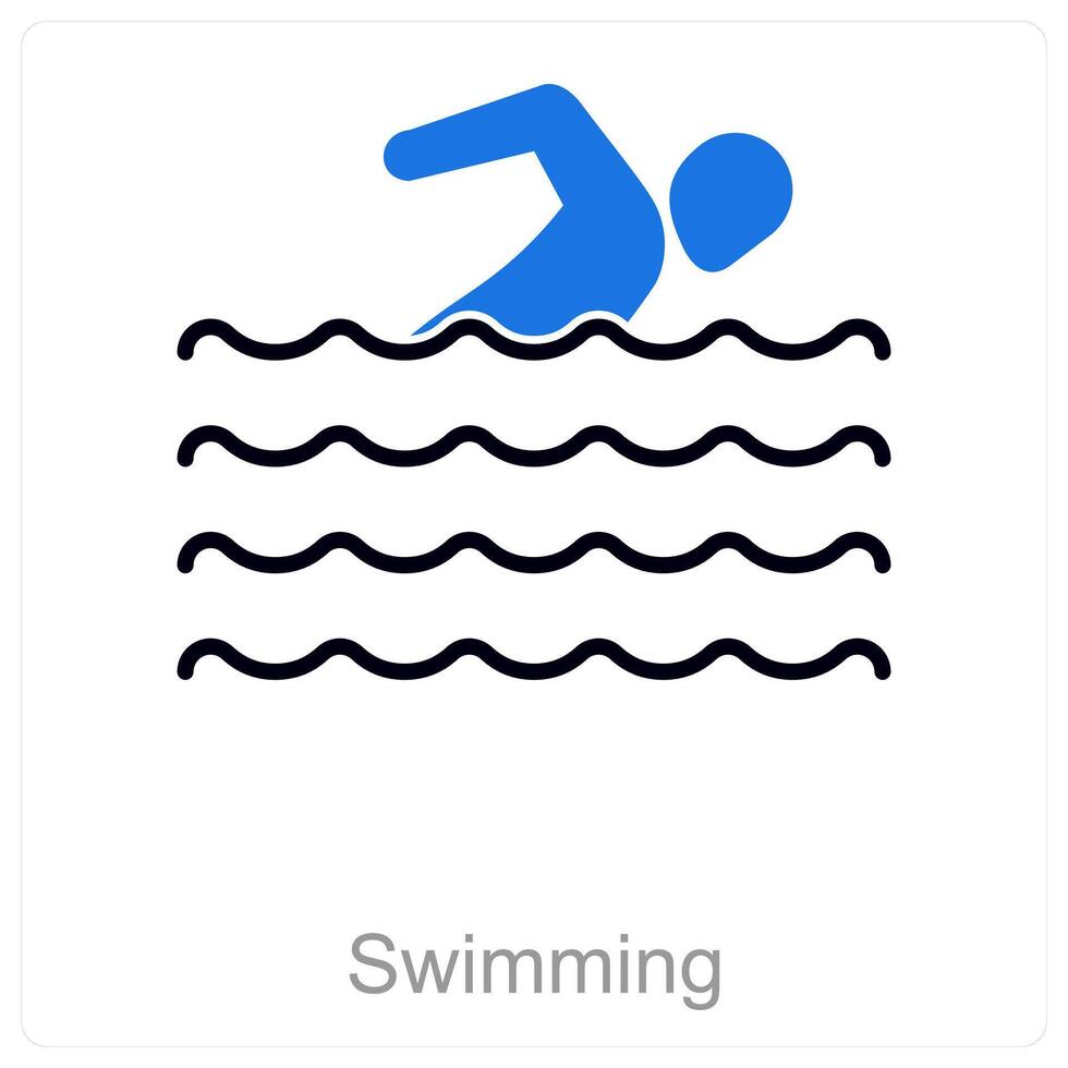 Swimming and pool icon concept vector