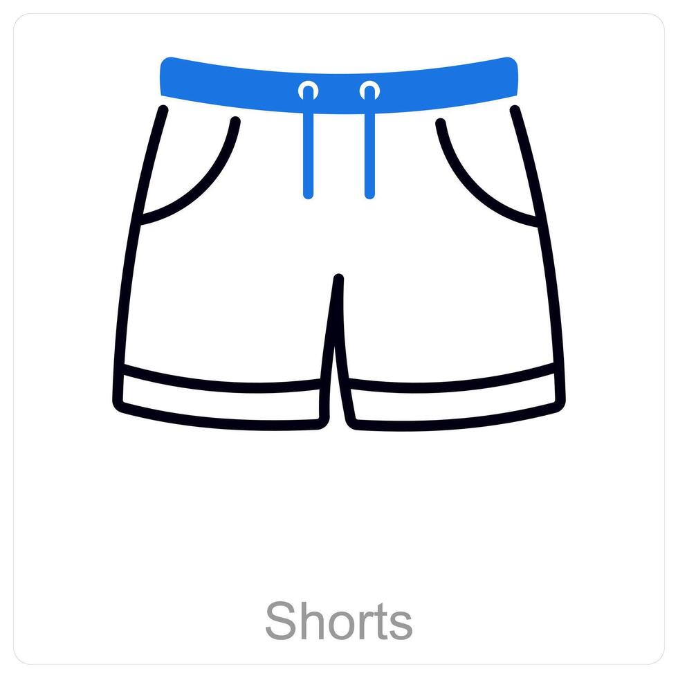 Shorts and fashion icon concept vector
