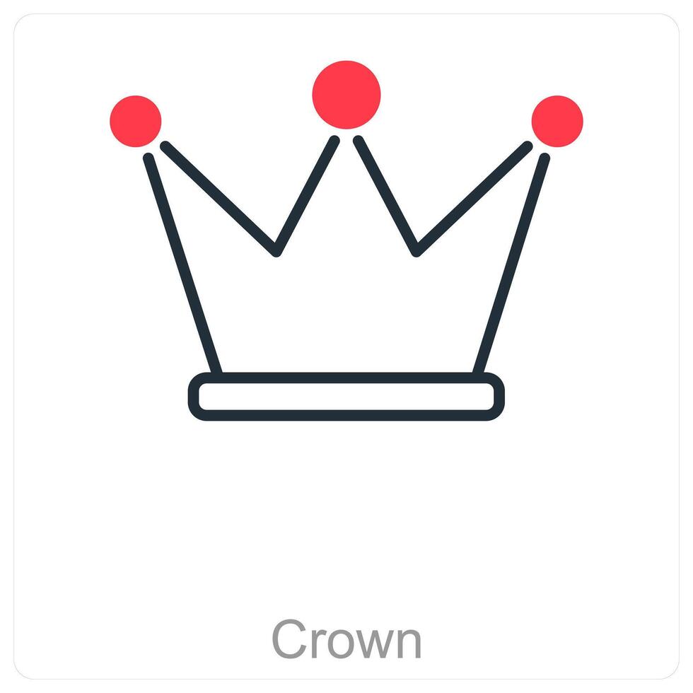 Crown and royalty icon concept vector