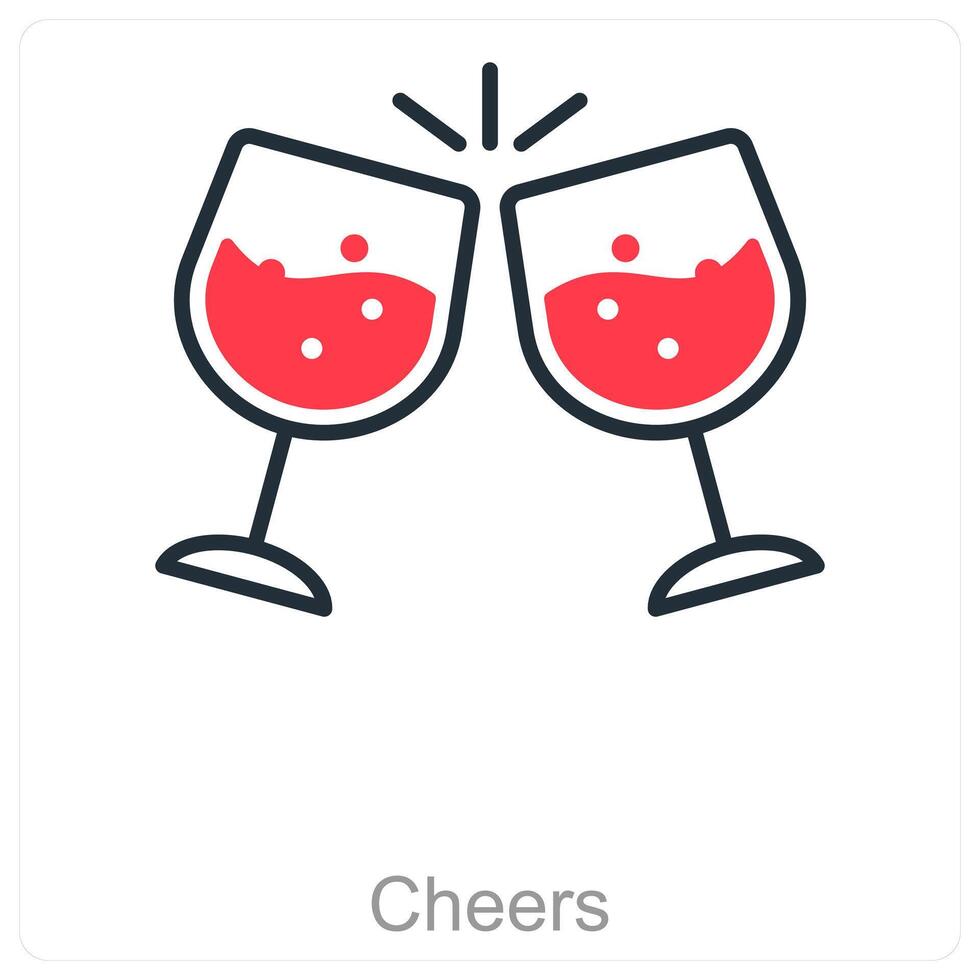 Cheers and party icon concept vector