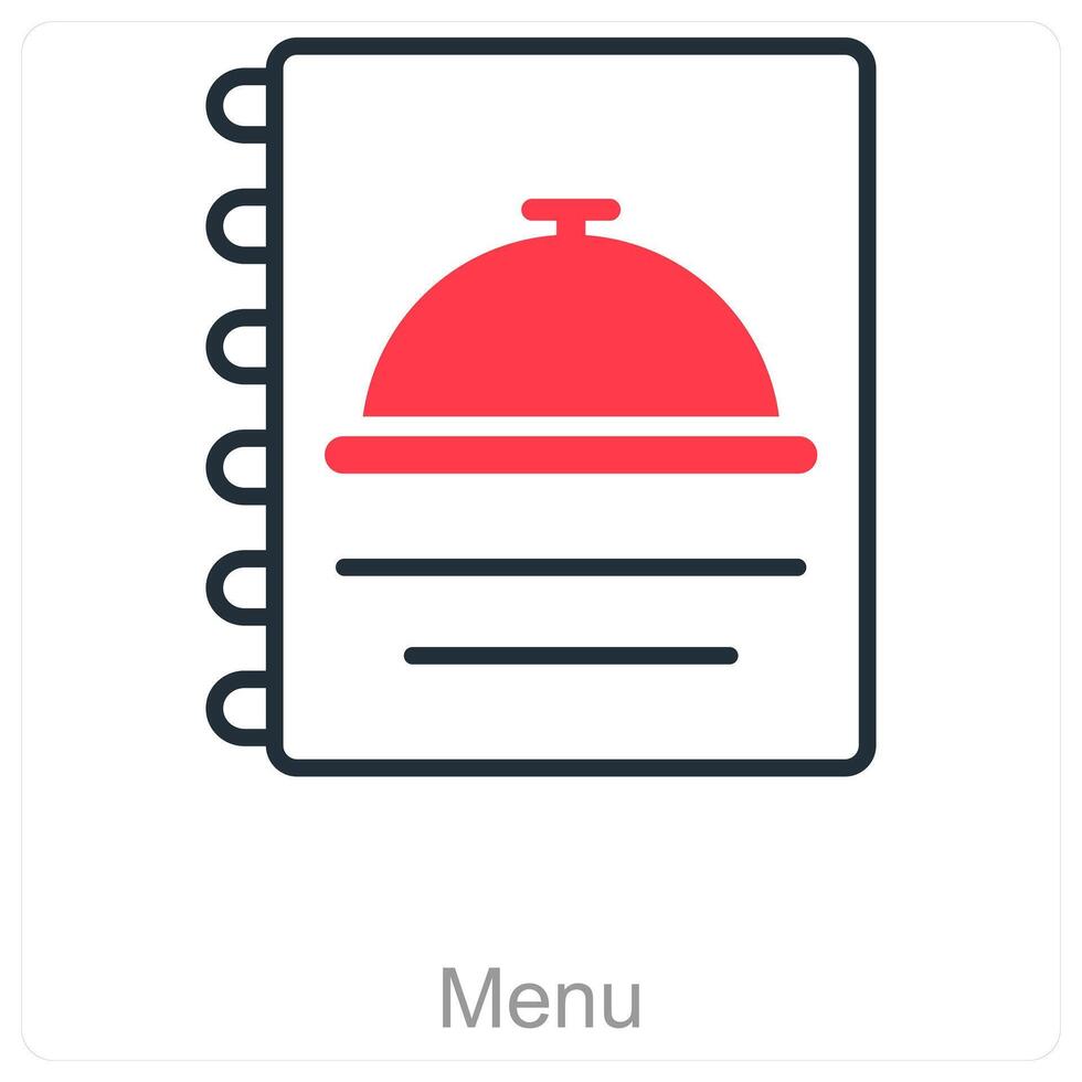 Menu and food icon concept vector